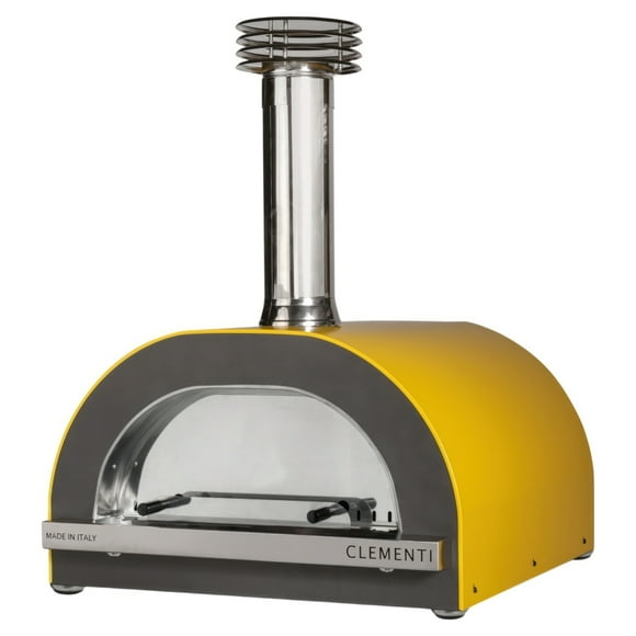 Clementi Traditional Wood Burning Pizza Oven 60x60 in Yellow