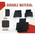 thumbnail image 3 of Black Heavy Duty Truck Floor Mats, Liners Compatible w/ VNL 300, 430, 630, 670, 730, 780 2004-2018, VT Models 2006-2010 - Latex, Rubber, 3-Pcs Set, 3 of 9