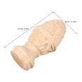 thumbnail image 2 of CTIRCHIU Unfinished Wood Craft Finials for Bed Posts with Square-like Shape 1Set, 2 of 8