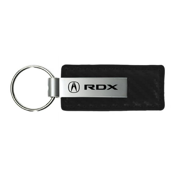 Acura RDX Carbon Fiber Leather Key Chain (Black)