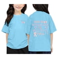thumbnail image 2 of JTieacloth T-Shirt à Col Rond Imprimé à Manches Courtes pour Garçons et Filles, École, Décontracté, Tailles 5-6 Ans, 2 of 5