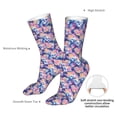 thumbnail image 4 of Goofa graffiti style Skull flower for 16in Socks, Funny Novelty Crazy Design Cotton Socks Sports Socks Knee High Socks For Men, Women,1Pairs - Gift For Working Friends, 4 of 7