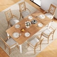 thumbnail image 3 of Bingirl 79-Inch Large Industrial Rectangular Wood Dining Table for 6 - 8 People, Modern Farmhouse Style with Heavy-Duty Metal Legs for Kitchen and Living Room, 3 of 7