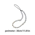 thumbnail image 3 of Glass Light Catching Crystal Square Bead Phone Chain Phone Case Accessories Female Phone Transparent Bead Hanger, 3 of 9
