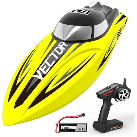 UPC: 0768472239440 | VOLANTEXRC Vector SR65 37 MPH Remote Control Outdoor Racing Boat Yellow