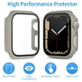 thumbnail image 6 of CAVN 5 Pack Tempered Glass Screen Protector Compatible with Apple Watch Series 7 41mm Hard PC Case Cover, 6 of 13
