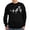 Black, variant on CafePress - Cat Heartbeat Sweatshirt (Dark) - Classic Crew Neck Sweatshirt