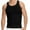 Black, variant on 12 Packs Of Mens Regular and Plus Size Black & White Ribbed 100% Cotton Tank Top A-Shirts Undershirt (Black, Small)