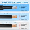 thumbnail image 4 of Cable para panel solar MOOKEERF 10 AWG 61 m negro y rojo, 4 of 7