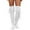 A-White275, variant on Bibifish Womens Socks Knitted Over The Knee Socks Long Stockings Warm Winter Stretchable Soft Yarn Tights Leg Warmers Cozy Stockings For Ladies