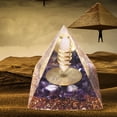 thumbnail image 3 of Orgonita Chakra Cristal Blanco Natural Orgón Pirámide Reiki Piedra, 3 of 7