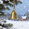 thumbnail image 5 of Vintage Hanging Bell for Christmas - Brass & Metal Decorative Bells for Door Knob, Tree, Wreath, Garden and Window, Rustic Holiday Ornament, 5 of 5