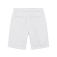 thumbnail image 5 of Eltusu Men's Casual Shorts, Elastic Waistband Knee Length Work Rolled Hem Shorts with Pockets White Size S, 5 of 6