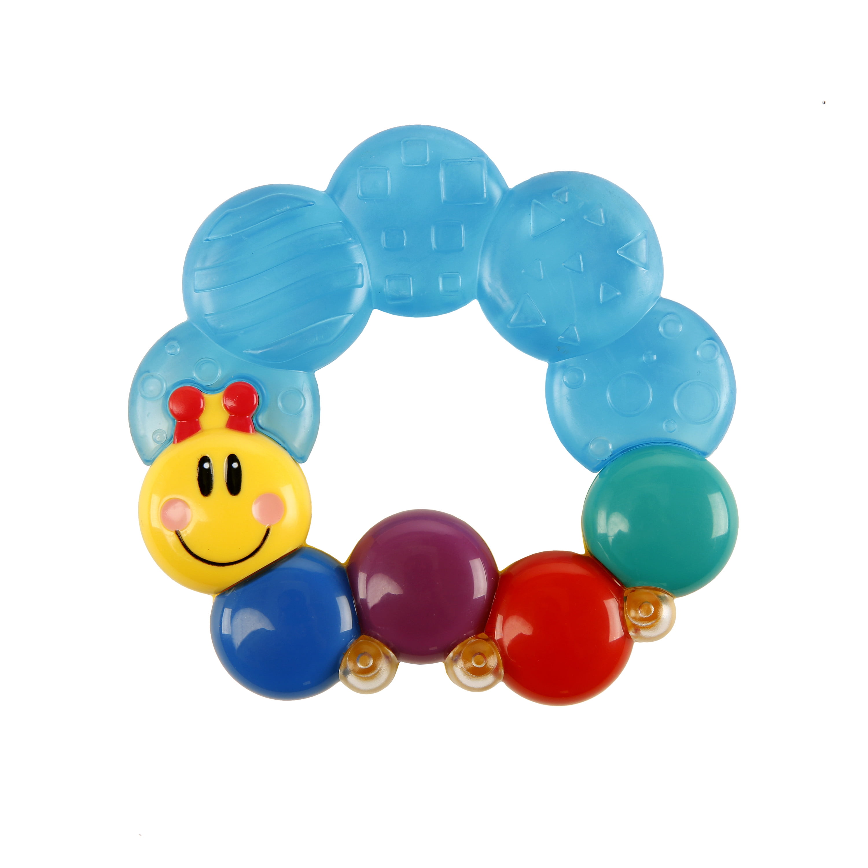 Baby Einstein Teetherpillar Rattle and Chill Teething Toy, Ages 3