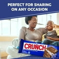thumbnail image 6 of CRUNCH Candy Bar, Creamy Milk Chocolate with Crunchy Crisped Rice, 4 Piece Share Pack, 2.7 oz, 6 of 16
