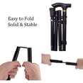 thumbnail image 5 of Bastón plegable para mujeres y hombres mayores, bastones ligeros y plegables para el equilibrio de personas mayores, bastones ajustables, bastones y muletas para adultos, bastones para caminar para mu, 5 of 5
