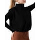 thumbnail image 3 of Chaleco Corto con Cremallera para Mujer, Abrigo Corto Cálido de Invierno Sin Mangas con Cuello Alto. Negro S, 3 of 8