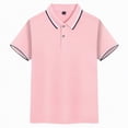 thumbnail image 7 of NIEWTR Toddler Boys Cozy Polo Shirts Collared T-Shirts Cotton Short Sleeve Tees Active Summer Outfits(Pink,3-4 Years), 7 of 7