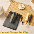 thumbnail image 4 of 12 Pcs Pottery Sponge for Clay Pottery Sponges with 2-Density Sponge Stick for Pottery Clay Sponge for Pottery Ceramic, 4 of 5