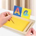 thumbnail image 4 of 1 Set Sand Writing Tray For Kids Preschool Classroom Must Haves Montessori Sensory Writing Tool For Letter Formation And Recognition, 4 of 8