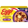 thumbnail image 3 of Eggo Chocolatey Chip Waffles, Breakfast Food, 12.3 oz, 10 Count (Frozen), Regular, 3 of 12