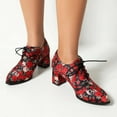 thumbnail image 6 of Mostsola Oxford Shoes for Women Round Toe Lace up Block Heel Vintage Dressy Pumps Shoes, 6 of 8