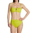 thumbnail image 4 of Women's Sanctuary SS22509 Sandbar Solids Banded High Leg/Rise Swim Bottom (Grellow XS), 4 of 4