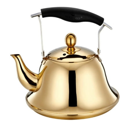 

Stainless Steel Whistling Kettle 1L Large Capacity Sounding Kettle Water Kettle coffee and tea Kettle for Travel Hiking Gas