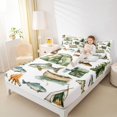 thumbnail image 4 of Feelyou Teen Adventure Fishing Bed Sheets, Rustic Hunting King Sheets, 4 Pieces, 4 of 7