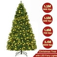 thumbnail image 6 of Noble 4/5/6/7FT Spruce Artificial Green Hinged Christmas Tree With LED Lights Bushy, 6 of 19