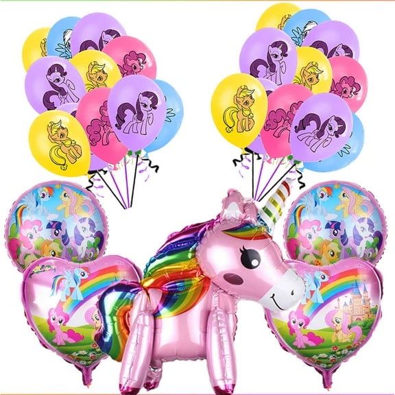 My Little Pony Balloons Party Supplies Decor Set Decorations Kit Fans Birthday