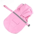 thumbnail image 1 of Impermeable ajustable con capucha para perros, impermeable reflectante con capucha para perros, chaqueta impermeable para perros (rosa, XL), 1 of 5