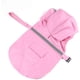 thumbnail image 2 of Impermeable ajustable con capucha para perros, impermeable y reflectante, chaqueta impermeable para perros, ropa de lluvia para perros pequeños, medianos y grandes (XL, rosa)., 2 of 5