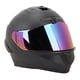thumbnail image 5 of Casco de motocicleta con protección multicapa, cálido, transpirable, cómodo, con capa de protección, casco integral para andar en bicicleta, lente de color negro mate M, 5 of 14