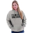 thumbnail image 4 of Off Duty Unicorn Fantasy Hoodie Sweatshirt Women Brisco Brands S, 4 of 5