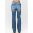 thumbnail image 4 of Judy Blue Mid Rise Plaid Patch Detail Bootcut Jeans, 4 of 5