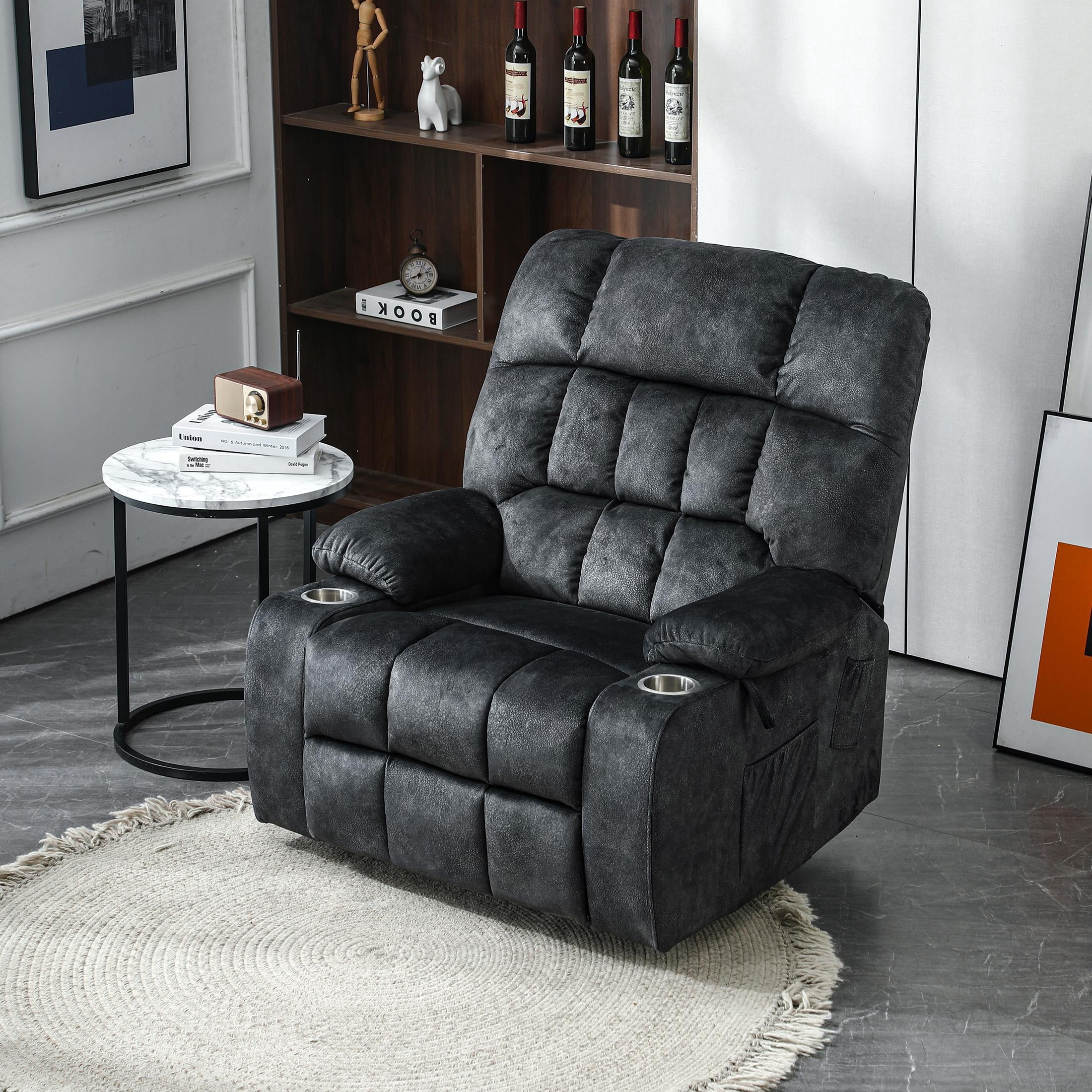 LEGAHOME Large Power Lift Recliner, Wide Seat Lift Chair for Big and Tall, Fabric Reclining Sofa with Heat and Massage, Gray
