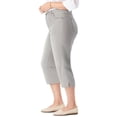 thumbnail image 3 of Woman Within Plus Size Stretch Denim Five-Pocket Capri Jeans, 3 of 6