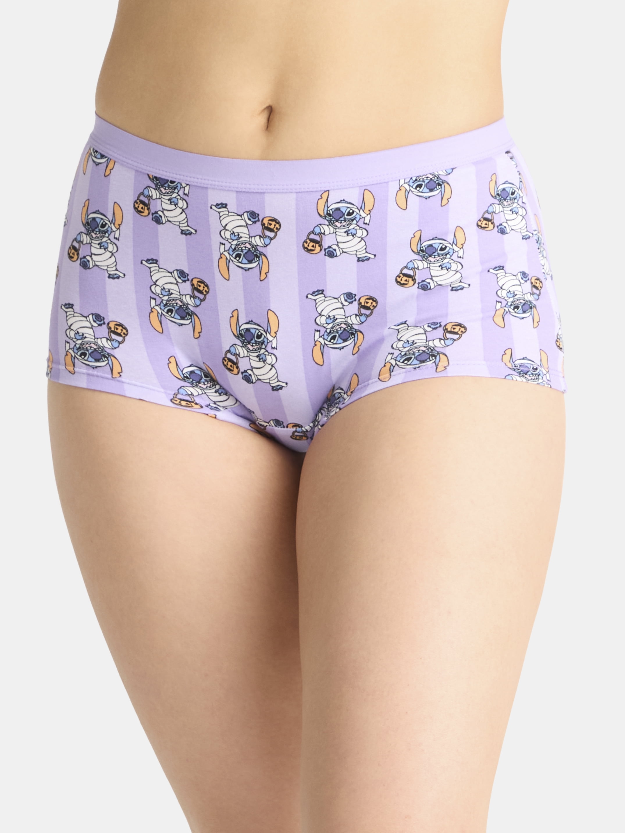 Disney Stitch Women's Halloween Boyshort Panties, 3-Pack, Sizes S-XXL
