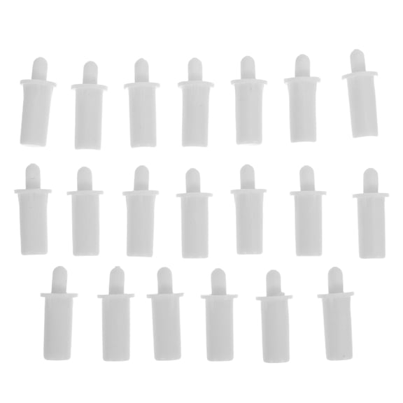 ETEREAUTY 20Pcs White Spring Loaded Plunger Latches for Shutter Blind Repair Kit