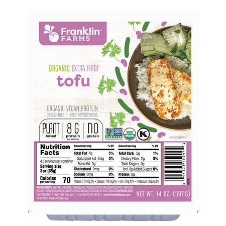 Franklin Farms Organic Extra Firm Tofu, 14 oz, Refrigerated