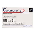 thumbnail image 1 of Cordarone 150 mg/3 ml solución inyectable 6 ampolletas de 3 ml, 1 of 2