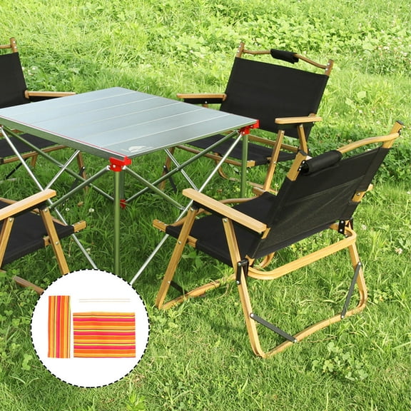 SOPOTUTU Multi-Purpose Chair with Canvas Cloth Seat for Comfortable Outdoor and Home Use