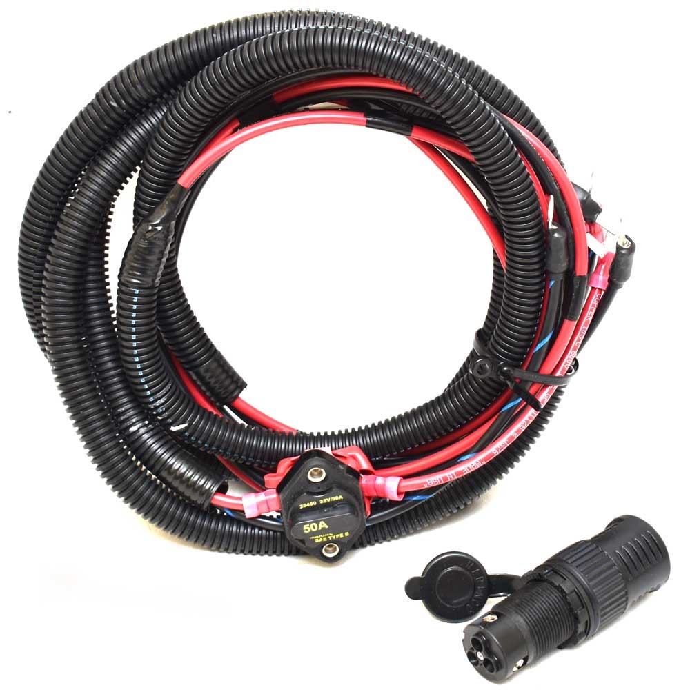 Boat Trolling Motor Harness W/ Marine Plugs 50 Amp 13 FT