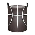 thumbnail image 2 of EQWLJWE Bacs de Rangement, Organisateur de Sacs de Rangement, Panier de Rangement Rond avec Imprimé Sphérique et Panier à Linge Cylindrique pour Usage Domestique, 2 of 6