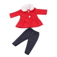 thumbnail image 1 of Ropa de muñeca para bebé Yotijar pantalones 2 unids/set 18 pulgadas juguete imitación rojo, 1 of 10