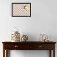 thumbnail image 3 of PinPix 19x13 Custom Cork Bulletin Board Argyle Tan Poster Board Has a Fabric Style Canvas Finish, Framed in Argyle Tan, by ArtToFrames (PinPix-643), 3 of 6