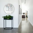 thumbnail image 3 of OVALCREST - London Framed Circle Mirror - Linen White 31 1/8" x 31 1/8", 3 of 7