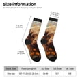 thumbnail image 2 of Balery Cute Floral Cow Pattern Crew Socks Unisex– Soft & Breathable Socks for Men & Women, One-Size Fits Most (US 5-11), Comfortable & Durable for Daily Wear, 2 of 6