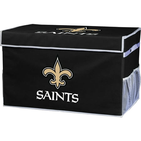 Franklin Sports NFL New Orleans Saints Collapsible Storage Footlocker Bins - Small